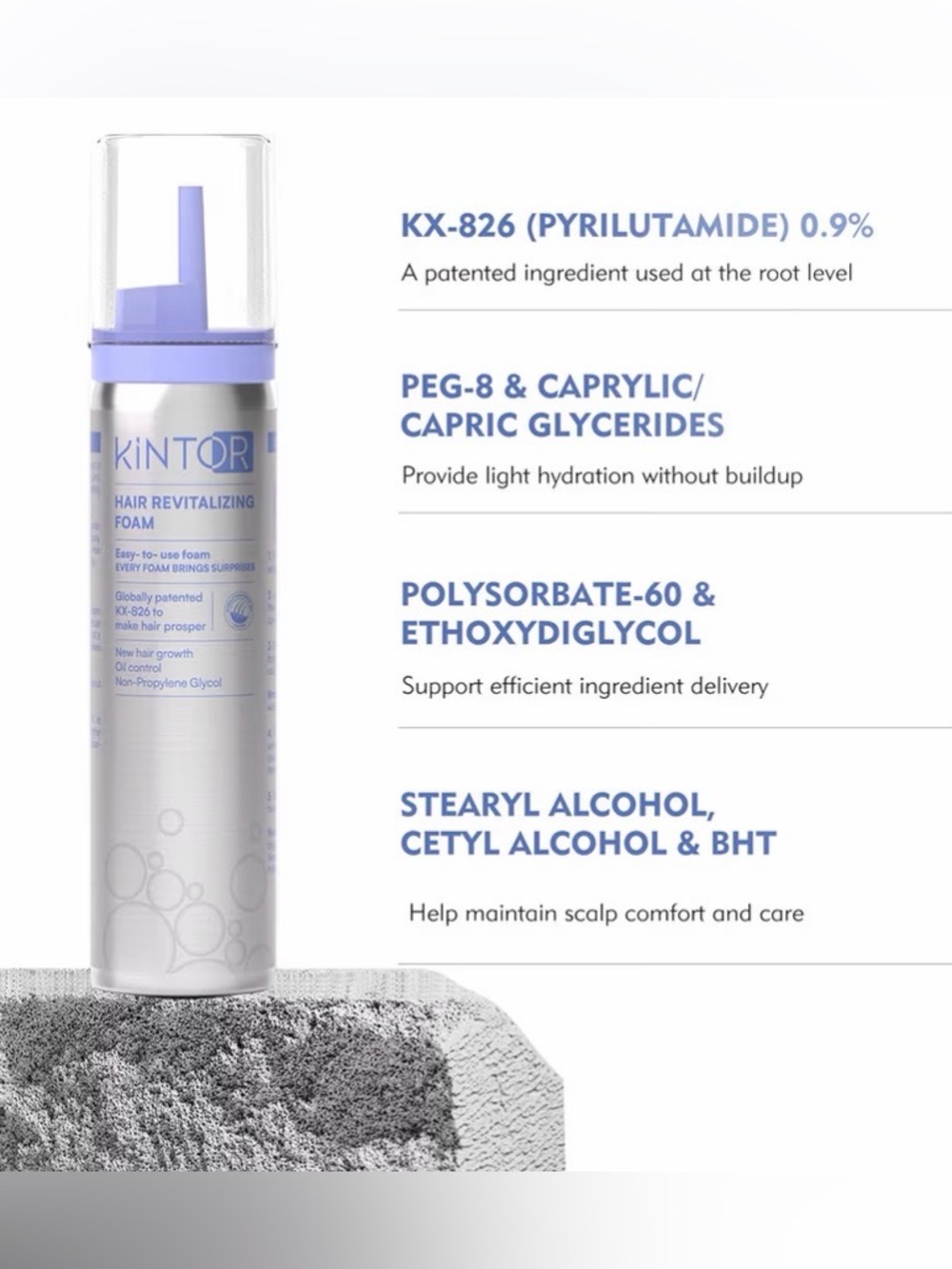 Kintor Hair‎ Revitalizing Foam - Lavender Scalp Treatment #095